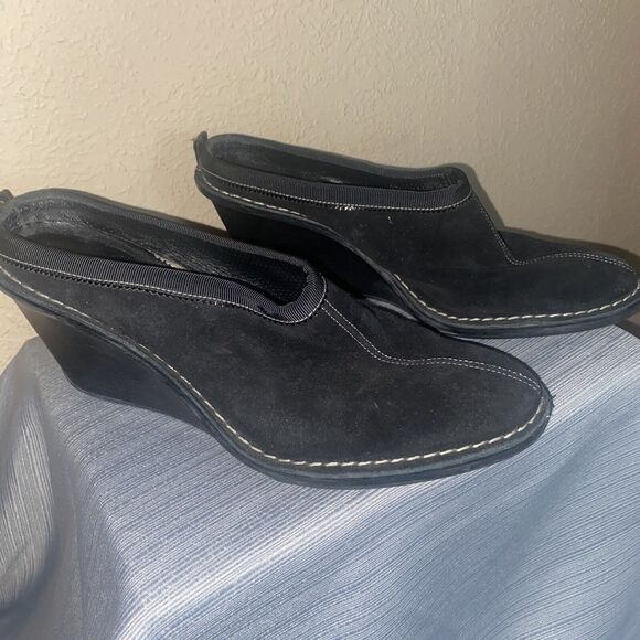 Cole Haan Women’s Black Suede Mule Slide size 7B Unworn New w/o Box - Picture 5 of 7